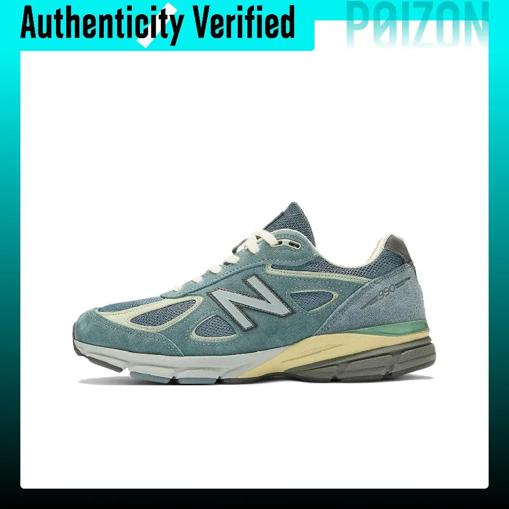 Auralee X New Balance NB 990 V4 Running Shoes Unisex Low-top Navy Blue U990AL4