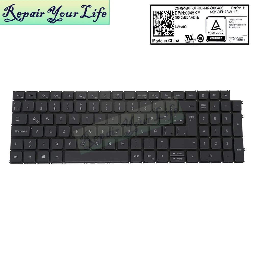 Imagem -04 - Teclado Retroiluminado para Dell Latitude 3520 3530 Vostro 3510 3515 3520 3525 P112f 5510 5515 7510 5620 5625