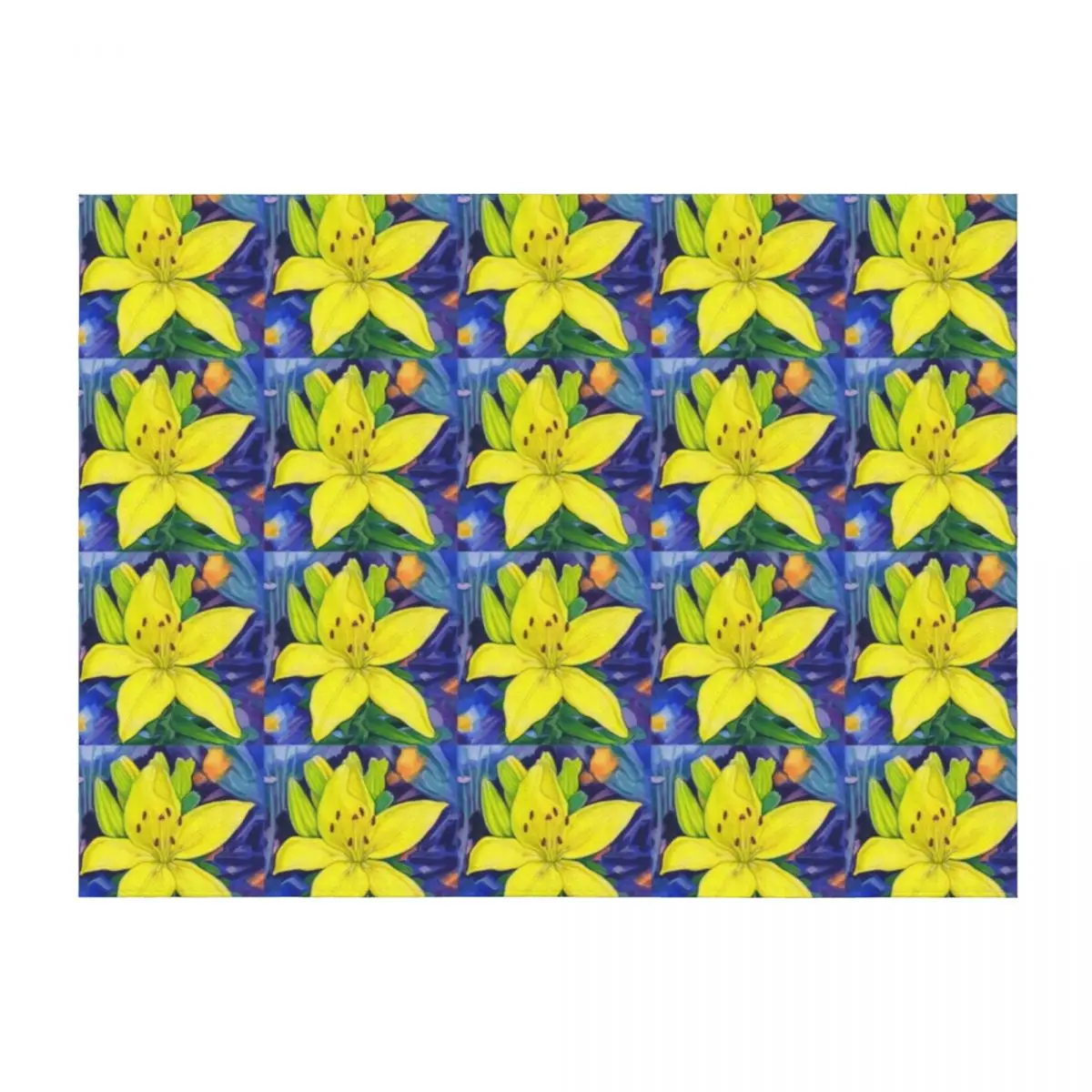 

Fireburst Lily Throw Blanket For Decorative Sofa blankets ands Fashion Sofas Hairys Blankets