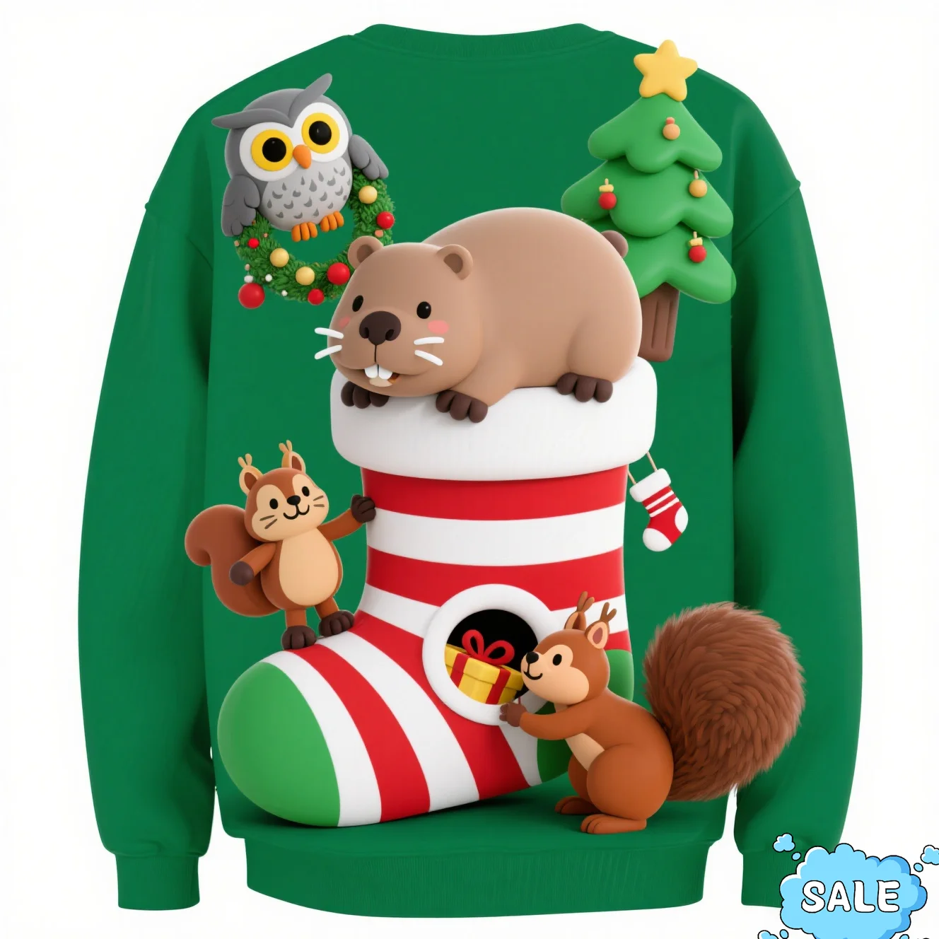 2025 رجل الزنجبيل ثلاثية الأبعاد طباعة سترة عيد الميلاد القبيحة مضحك كابيبارا الجرافيك بلوزات للرجال النساء طويلة الأكمام البلوفرات القمم