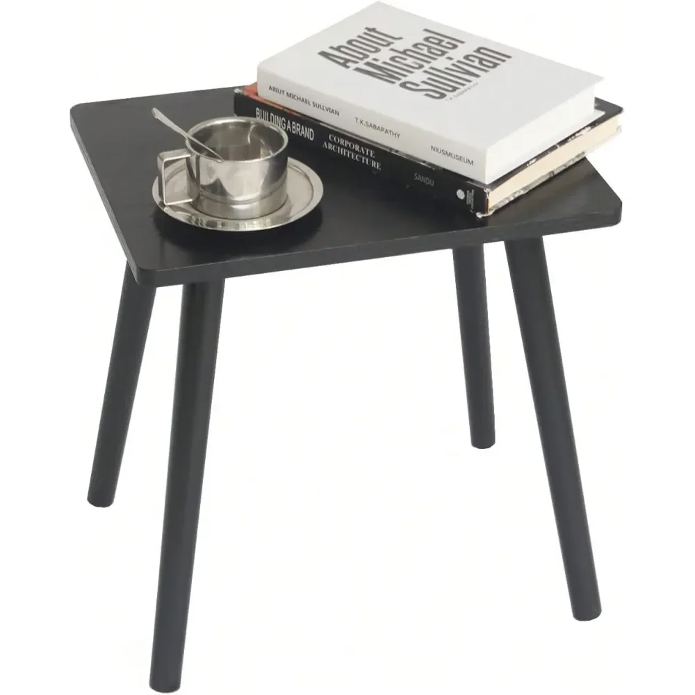 

Table, Small Black End Table For Living Room Bedroom Office Small Spaces, Modern Accent Side Table Nightstand With Solid Wood,