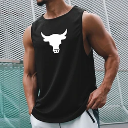 Tank Top Men Fashion Brand Fitness Sleeveless Undershirts Male Bodybuilding Stringer Tank Tops Casual Summer Vest