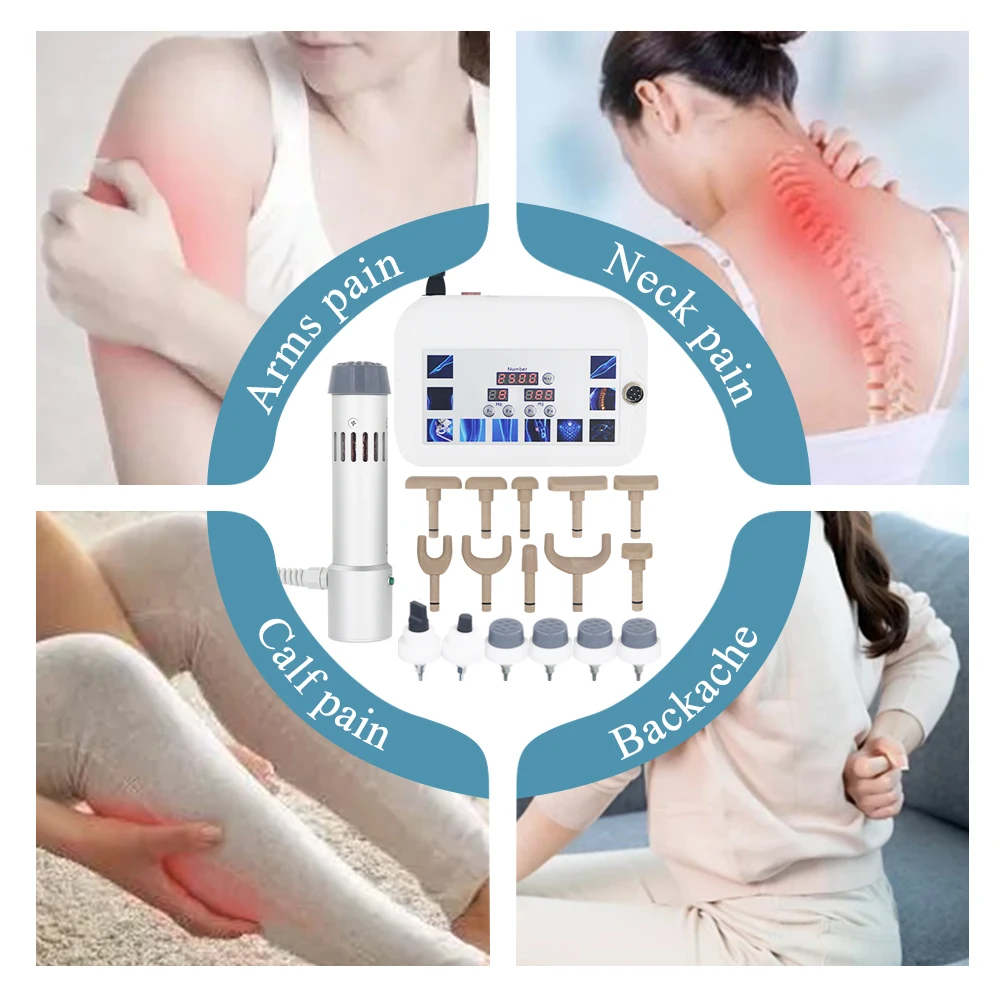 300MJ Shockwaveเครื่องบําบัดสําหรับED Treatmentบรรเทาไหล่และคอปวดไคโรแพรคติกแก้ไขปืน 2025 2 In 1 นวด