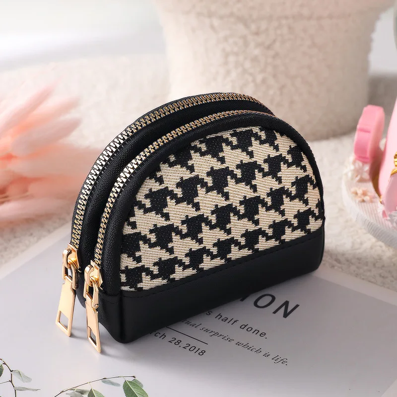 

Women Wallet Key Bag Small Coin Purse Women's Short Fashion Zipper Key Multi-layer Hand Coin Card Bag Money Bag Clutch Card Hold