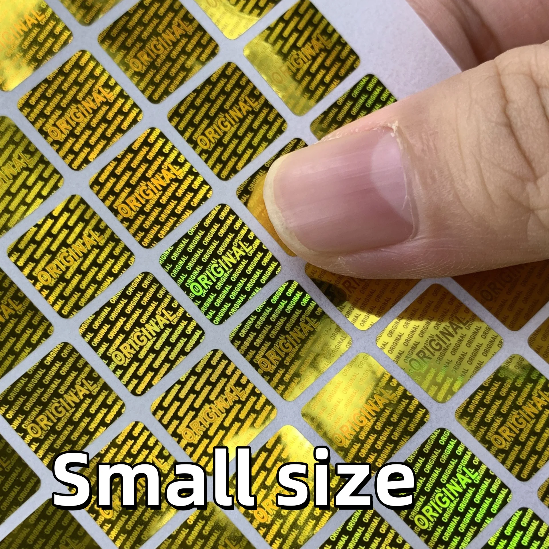 

1500 шт. одноразовых оригинальных голографических наклеек, защитные голографические этикетки, маленькие квадратные клейкие наклейки 10 мм