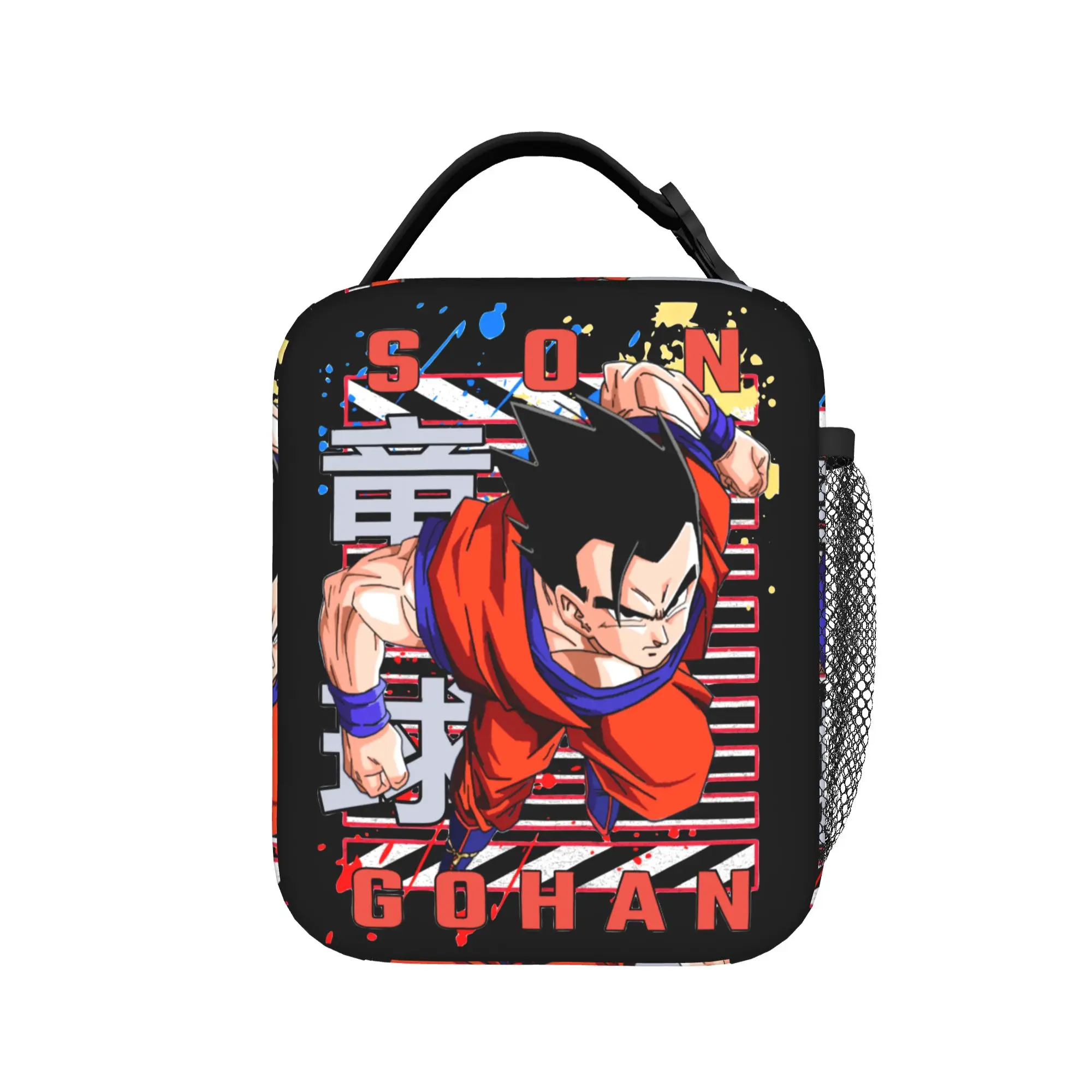 D-Dragon Ball Thermal Insulated Lunch Bag for Travel Japanese Anime Reusable Food Bag Container Cooler Thermal Lunch Box