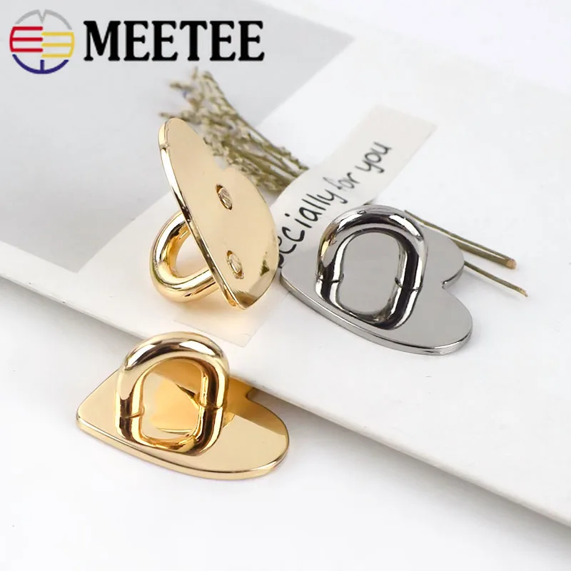 5/10/20pcs 25mm Non-detachable Metal Heart O&D Ring Side Clip Buckle Hardware Hook Accessories DIY Arch Bridge Pendant Hanger