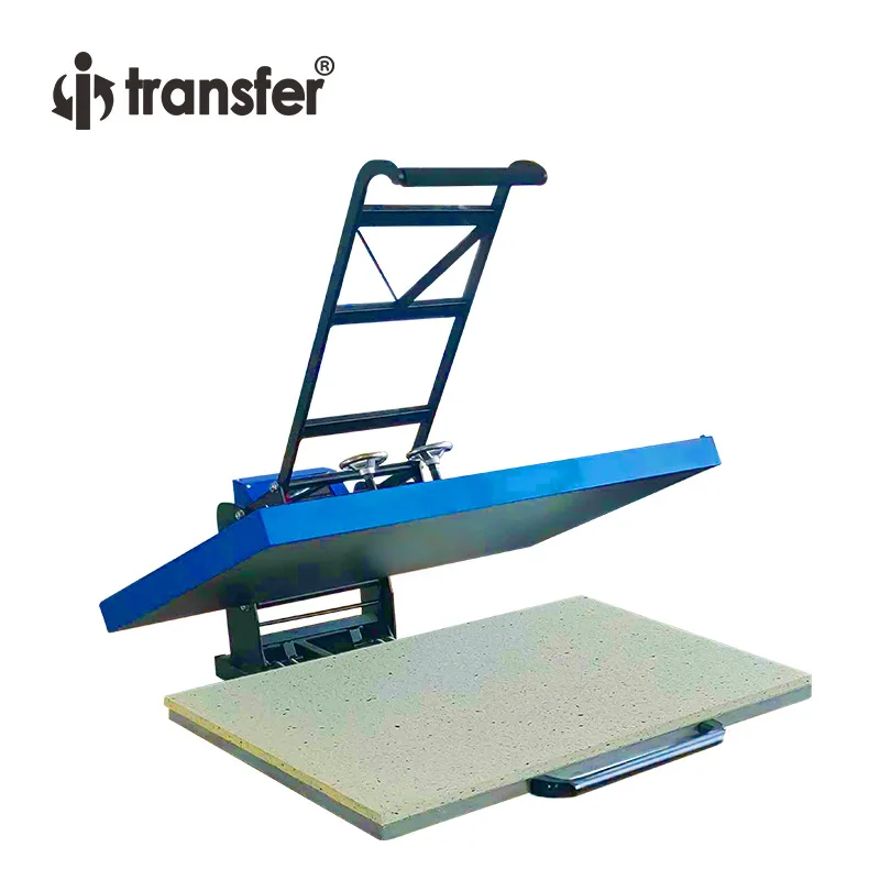 Flat Press Manual Heat Transfer Machine Large Advertising Press 60x80cm Flat Panel Heat Transfer Machine