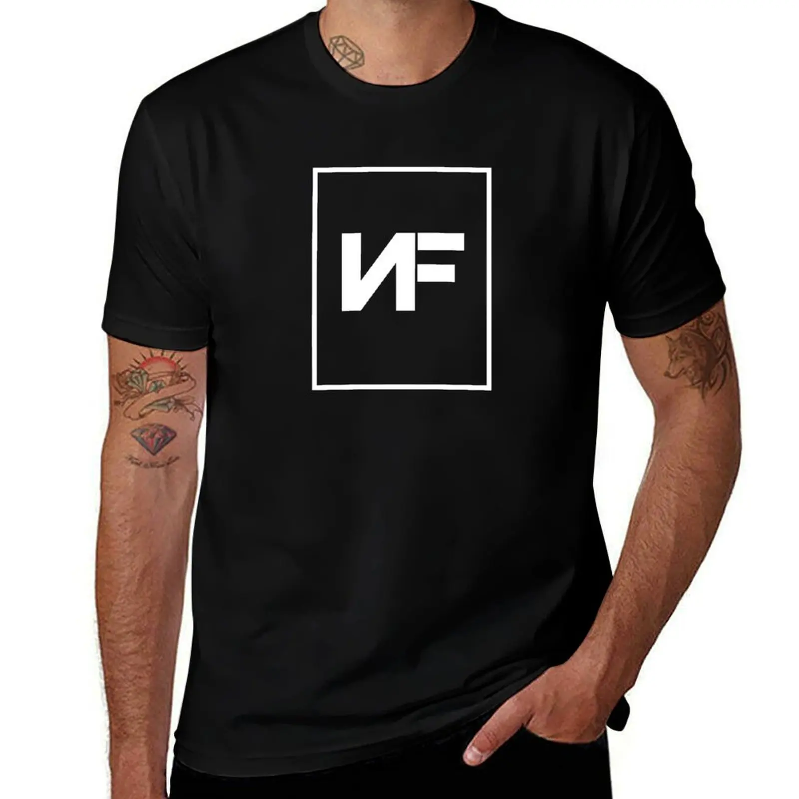 

NF American Rapper Logo T-Shirt t shirts for man graphic vintage t shirt for man 100 percent cotton T-Shirt