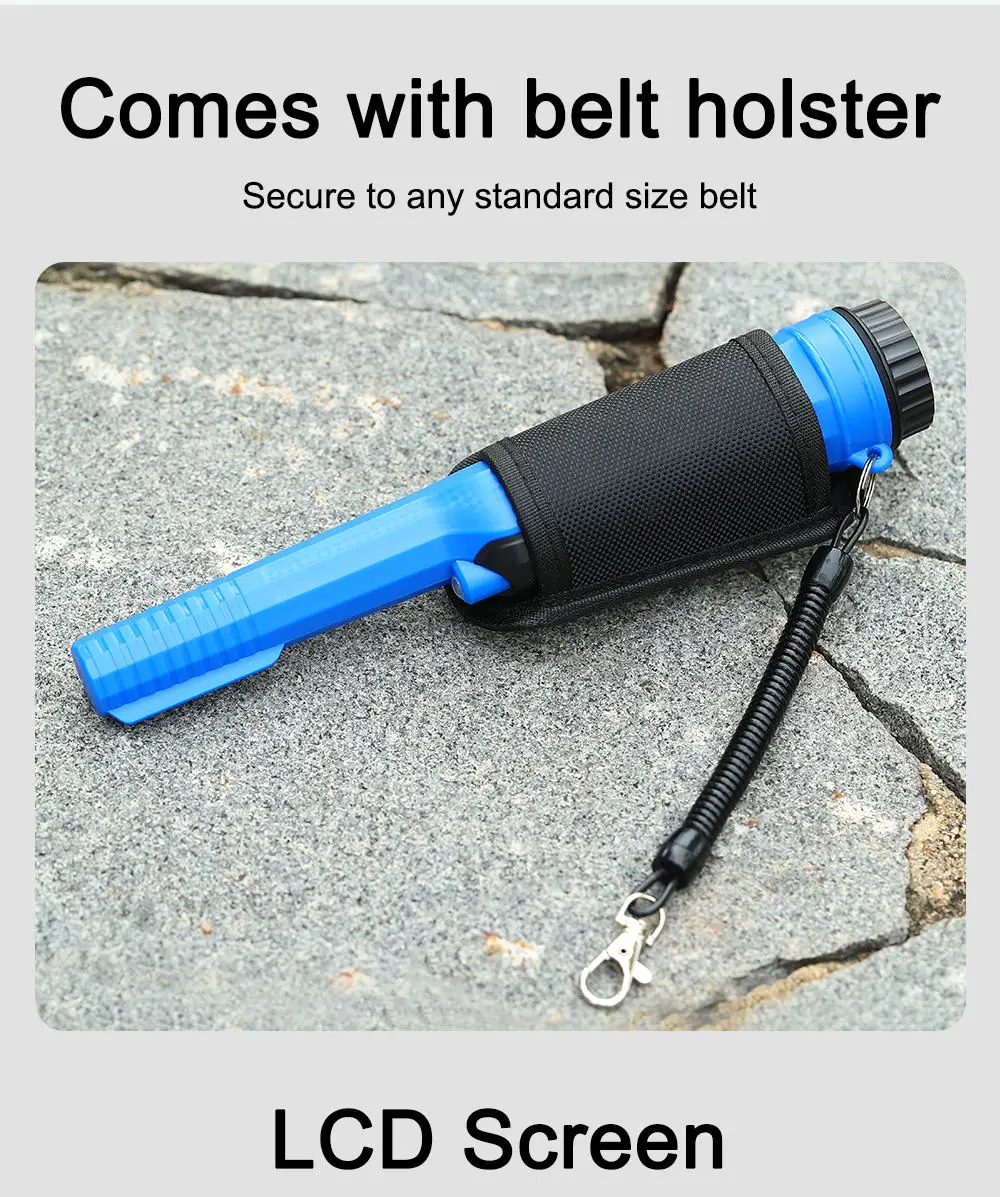 Hand Metal Detector High Sensitivity Metal Detector with LCD Display Include 360°Scanning All Metal Finder Locating