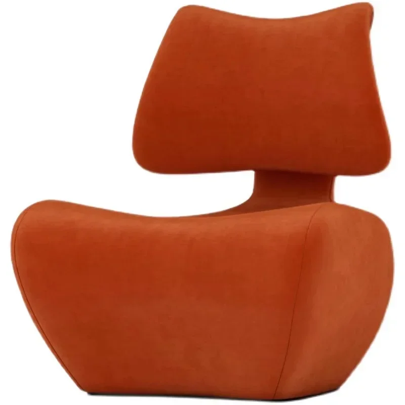 Backrest single chair casual headrest lazy sofa chair Nordic designer fiberglass minimalist spine chair