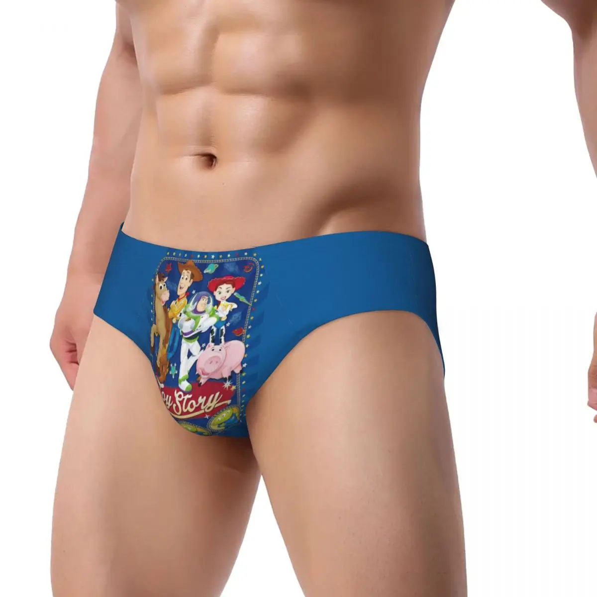 Custom Toy Story Woody Brief Panties Women Breathable Stretch Buzz Lightyear Cartoon Underwear