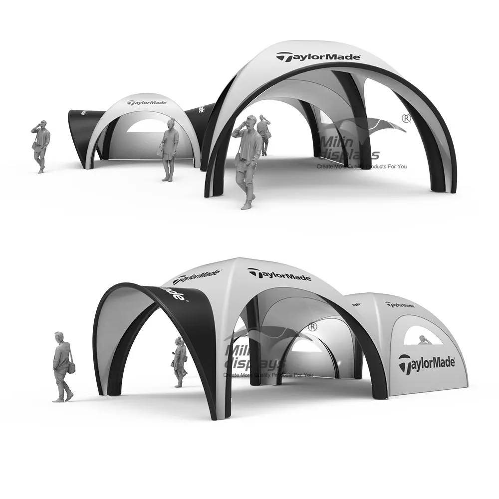 

Trade Shows Airtight System Inflatable Shade Tent Accept Double Sides Printing Inflatable Tent With Graphic Printing Logo
