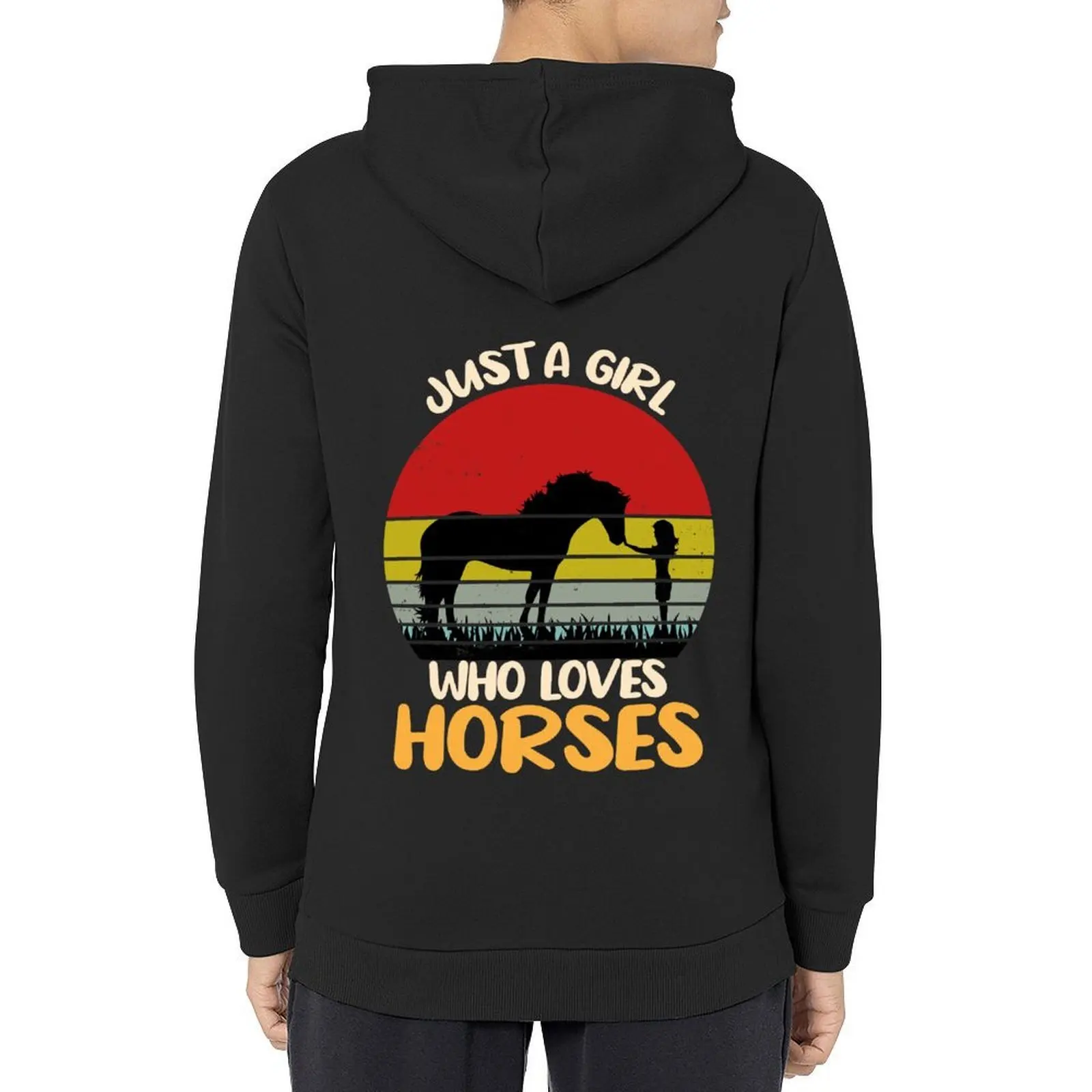 

Just a girl who loves horses Hoodie autumn korean clothes men clothing hooded shirt hoodies and sweatshirts new