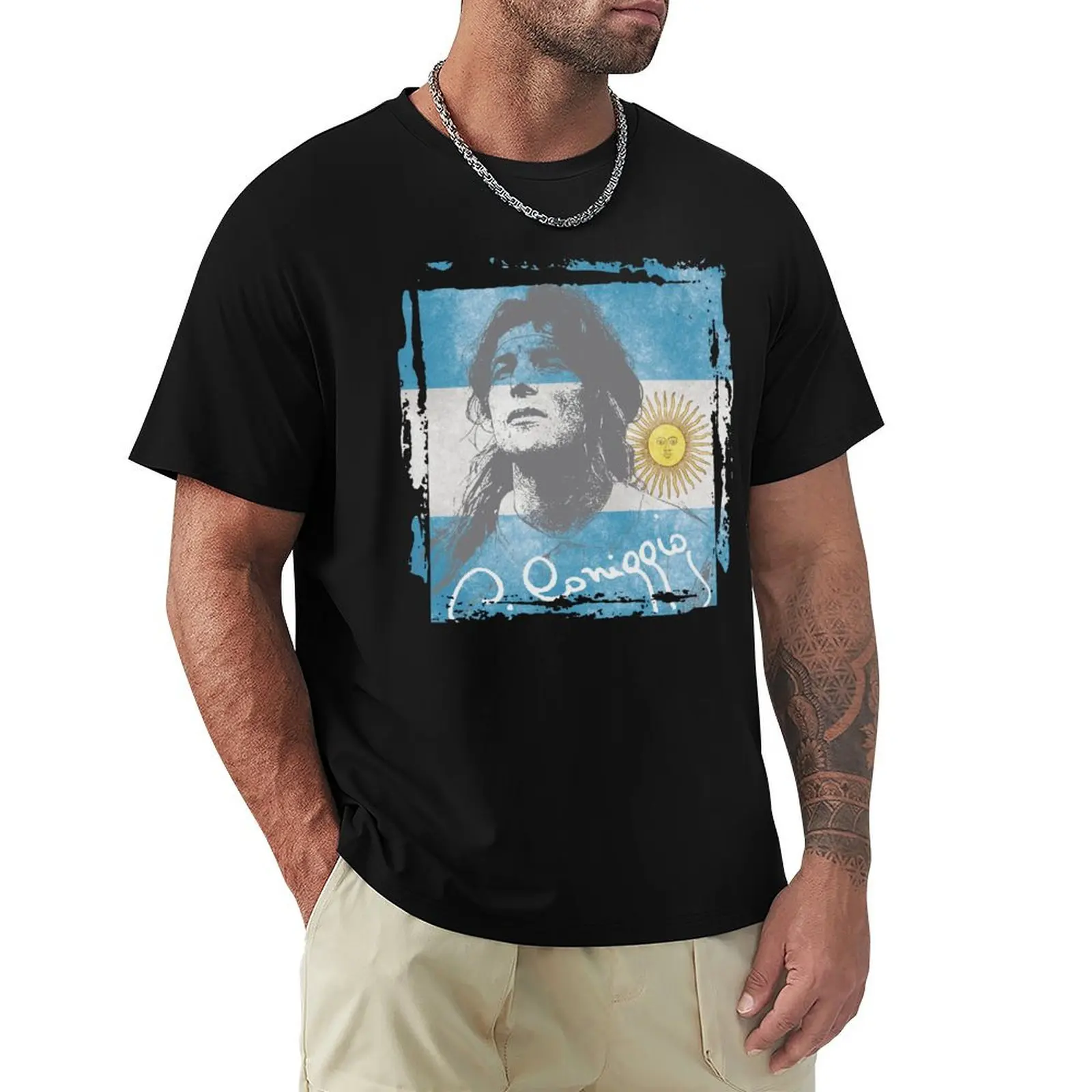 Camiseta Claudio Caniggia de corte regular y lisa