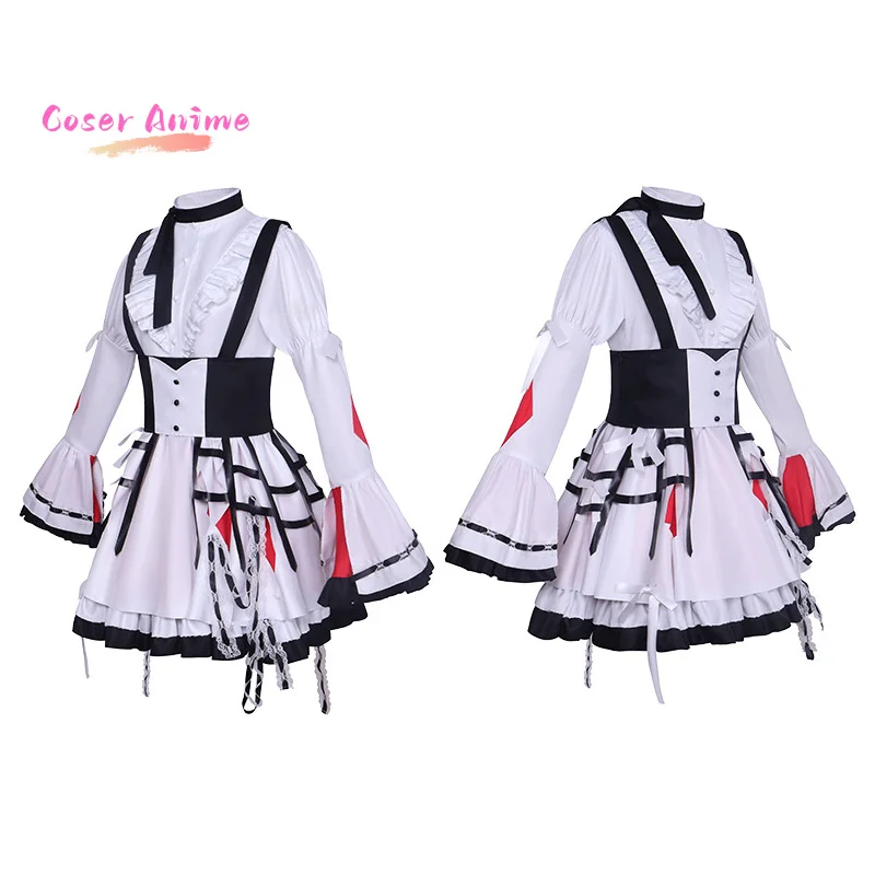 أزياء أكياما ميزوكي الملونة للمسرح مع شعر مستعار مجموعة كاملة من أزياء الأداء لحفلات الهالوين ملابس لعب الأدوار كوميك كون