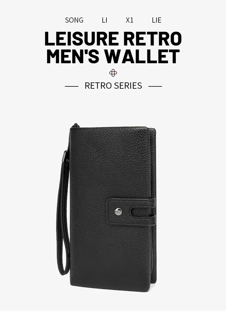 Men's Microfiber Leather Bi-Fold Wallet, Casual Business Short Purse with Inner Zipper Pocket, Multi-Slot Credit Card Holder