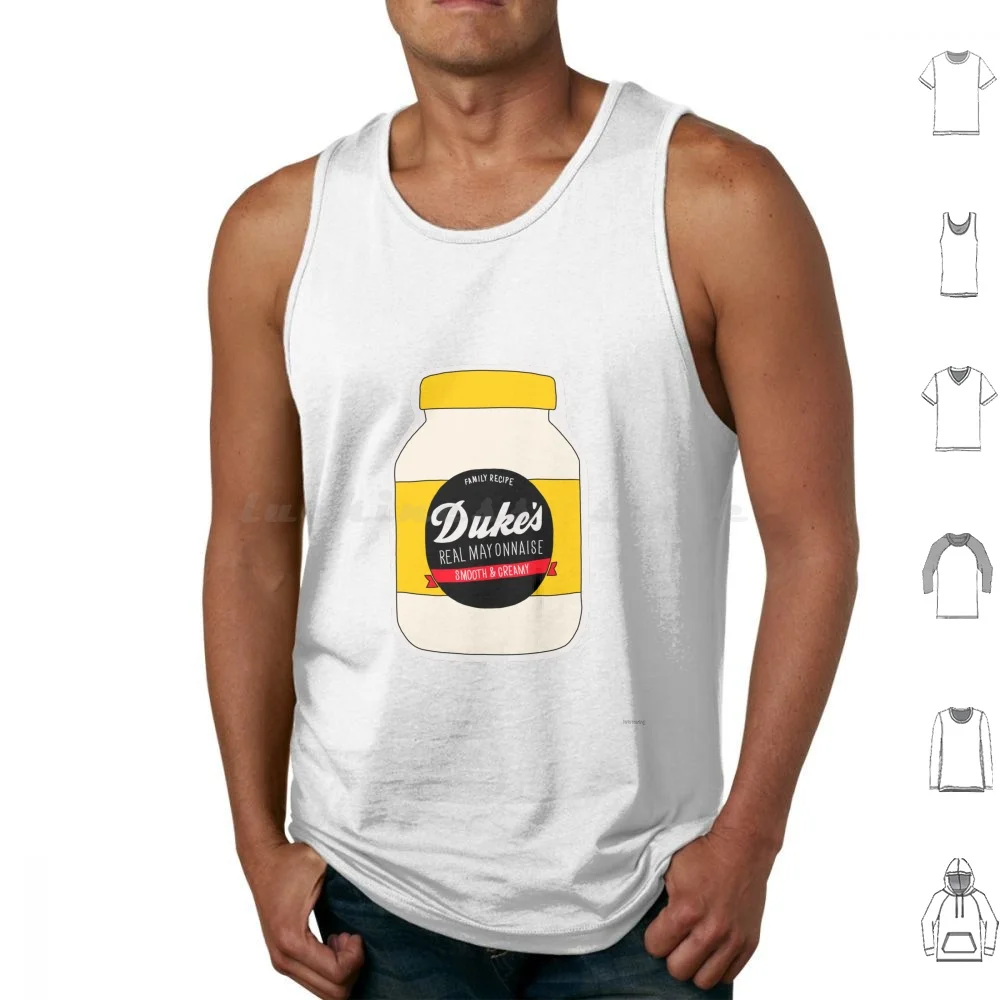 Mayo Tank Tops Vest Sleeveless Mayo Mayonnaise Love Condiment Sandwich Yellow Jar Spread Food Topping