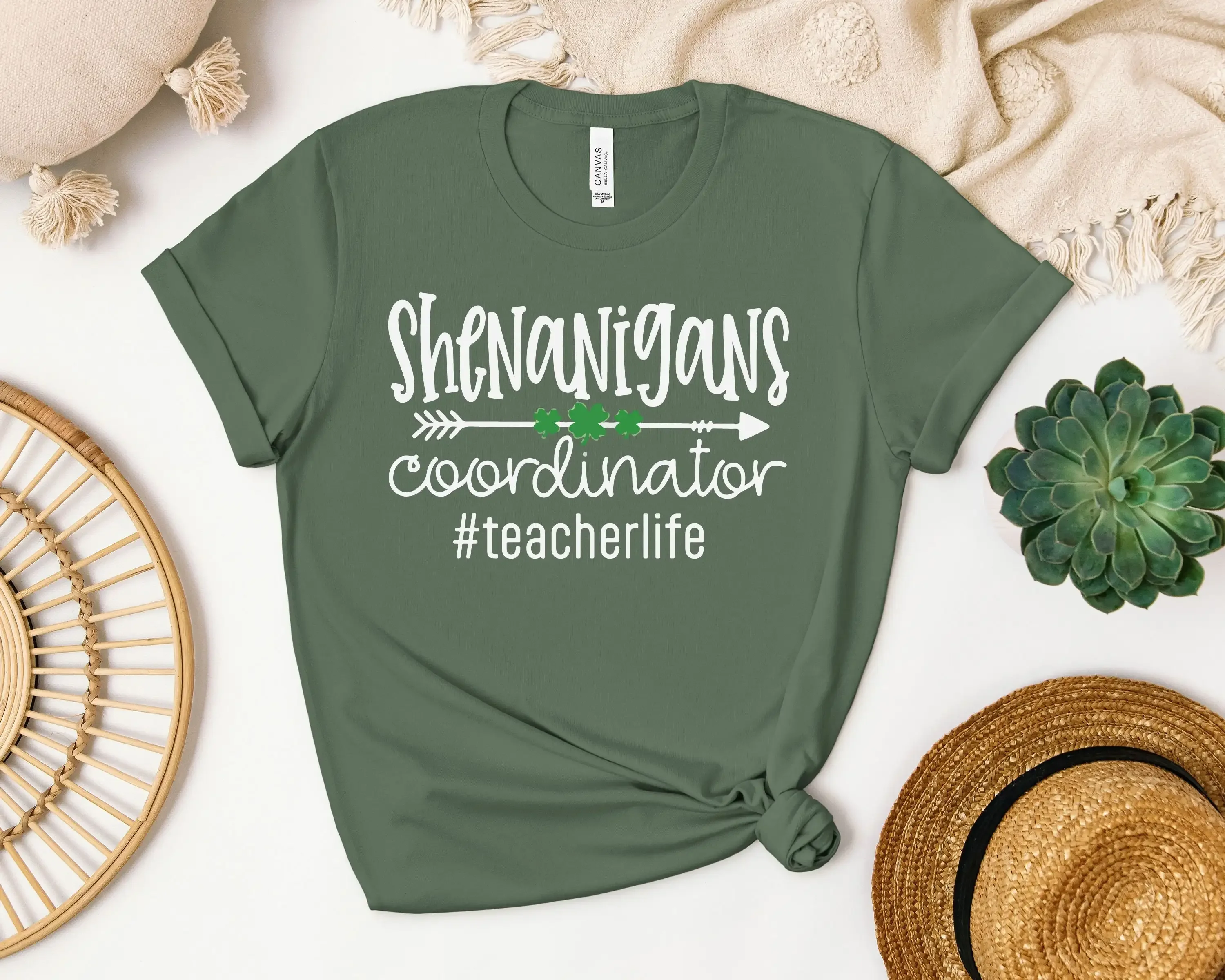 Shenanigans Coordinator Teacher T Shirt St Patricks Day Saint Patrick Pattys Irish