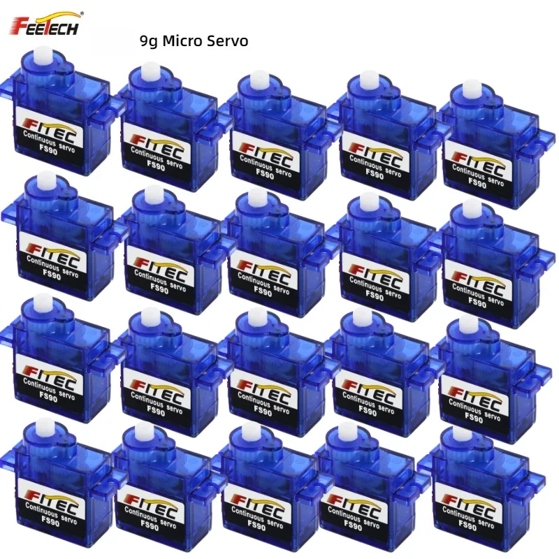 Servo 180 degrés mini micro 9G FS90 1,5 kg Feetech avec accessoires, pour systèmes de micro-contrôle de modèles RC, voiture intelligente DIY