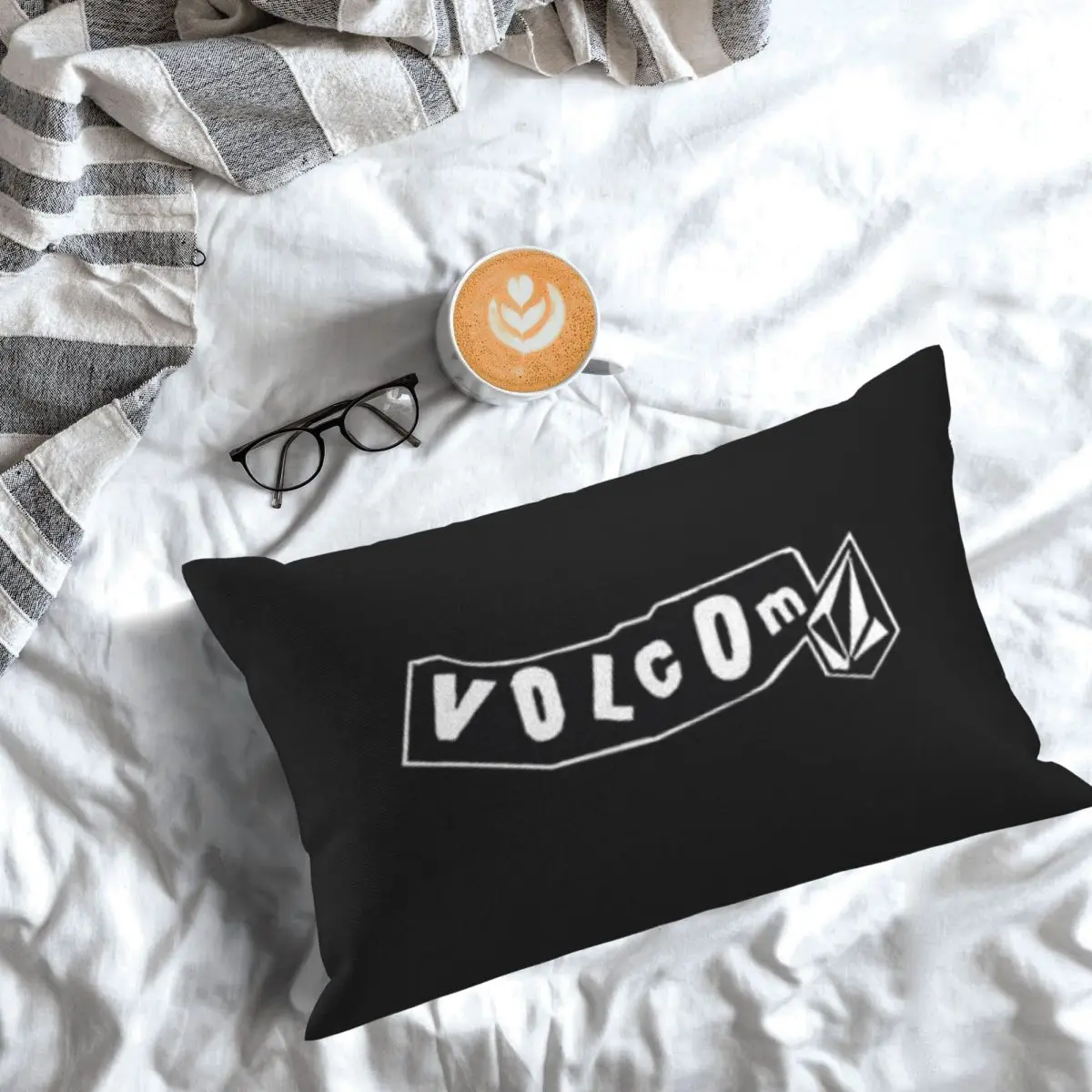V-Volcom Logo Rectangle Pillowcase Cushion Cover Decor Bedroom Bed Home Comfort Throw Pillow