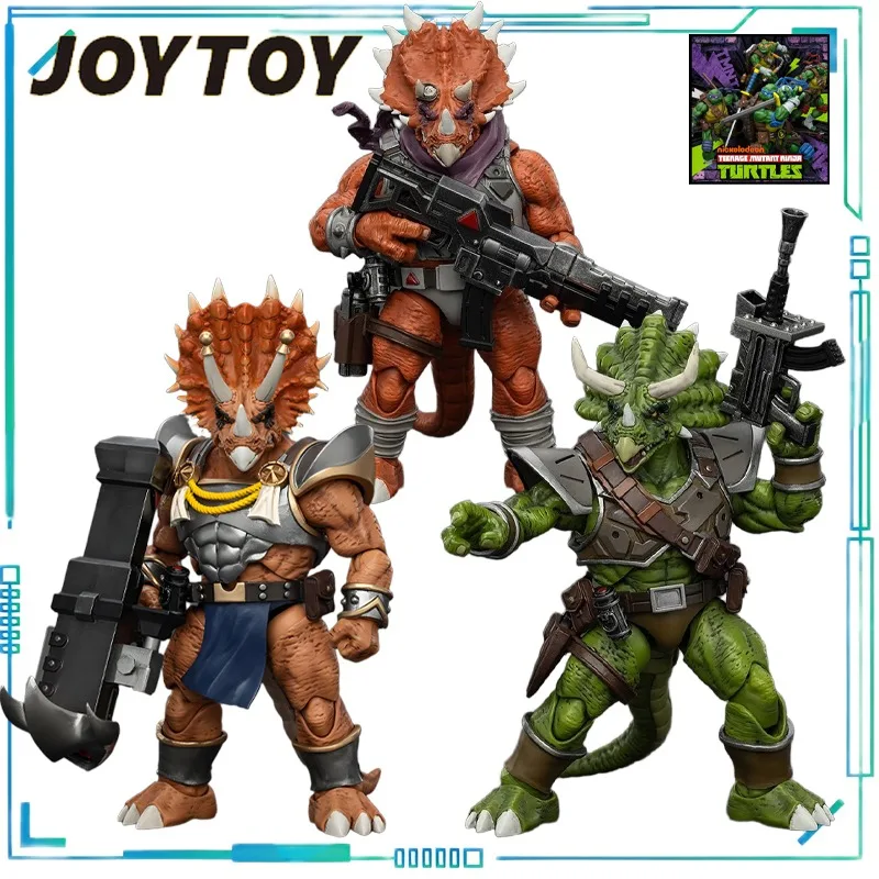 

JOYTOY Genuine JOYTOY X Ninja Turtles Series Tesseranton Captain Zorax Movable Finished Product Model Children's Gifts