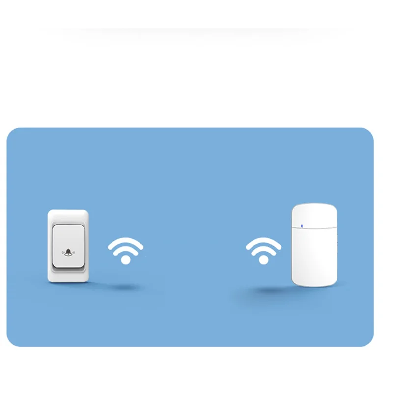 ABGIOutdoor جرس الباب اللاسلكي الرنين عدة 300 متر التحكم عن بعد المنزل ترحيب بلدي ميلودي حلقة جرس الباب الاتحاد الأوروبي التوصيل