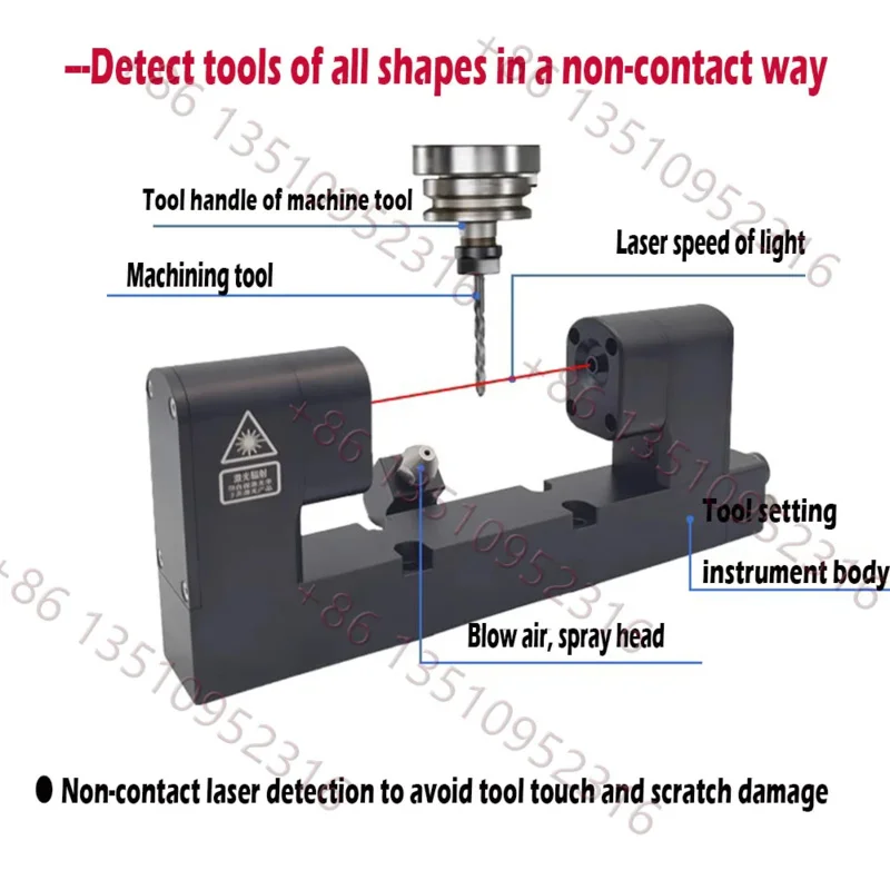 レーザーツールセッター CNC CNC 工作機械 非接触ツールセッター ツール直径彫刻工作機械 壊れ検出