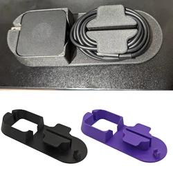 for Steam Deck Oled Charger Storage Game Console Holder Power AC Adapter Organizer Accessories Purple Black