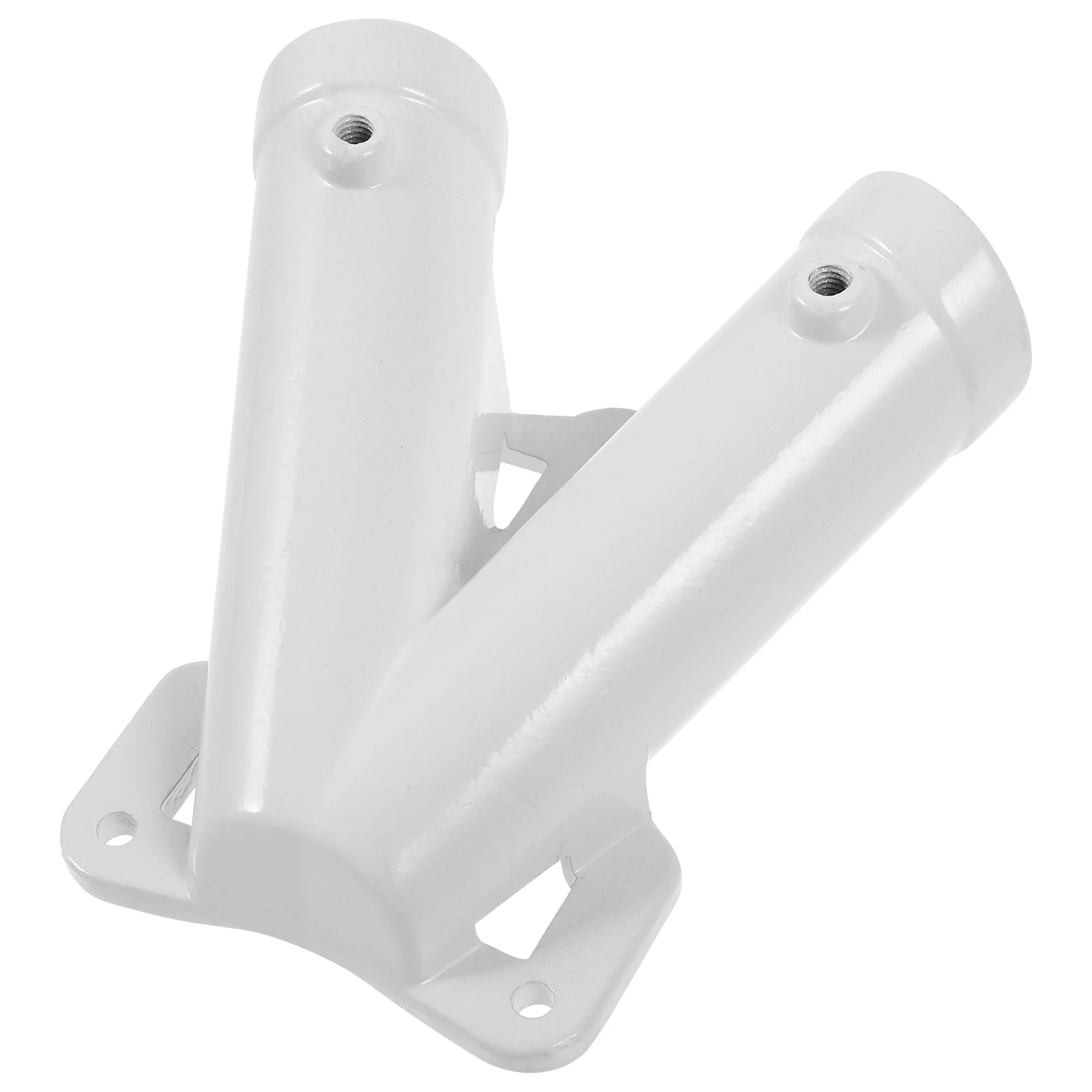 

Flags Flagpole Base Metal Holder Mounting Bracket Alloy V-Shaped Flag Pole Bracket Outdoor Stand White Brackets For Wall