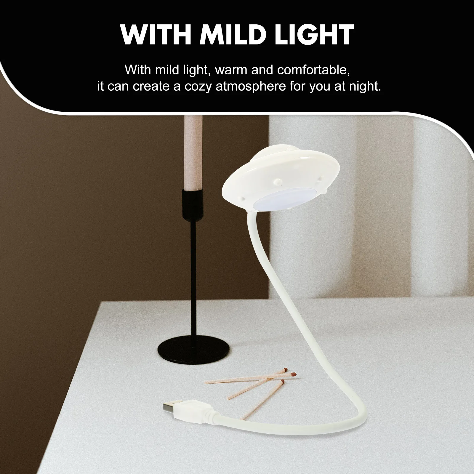 Disco volante Luce Led Scrivania Camera da letto Dormitorio Lampada da tavolo per uso domestico Comodino Lampada da tavolo Studenti Lampada da lettura per studio