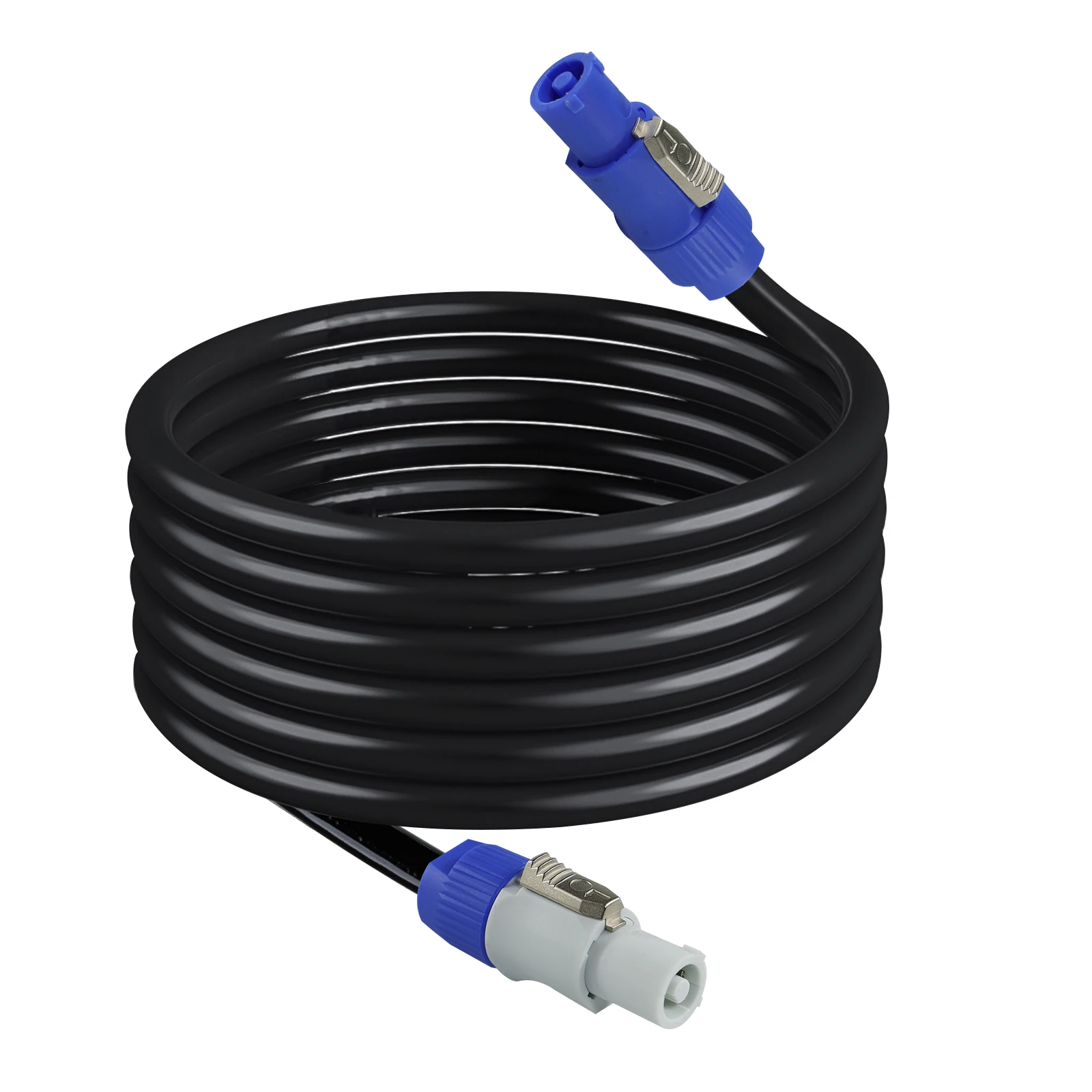 PowerCON Locking Braided Audio Power Extension Cable Oxygen-Free Copper Conductor Secure Connections For Professional Stage