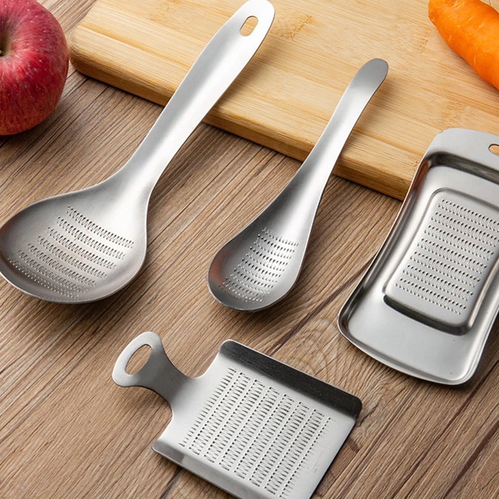 

2Pcs Stainless Steel Garlic Mincers Multi-Function Food Graters Household Ginger Crushers Convenient Kitchen Accessories