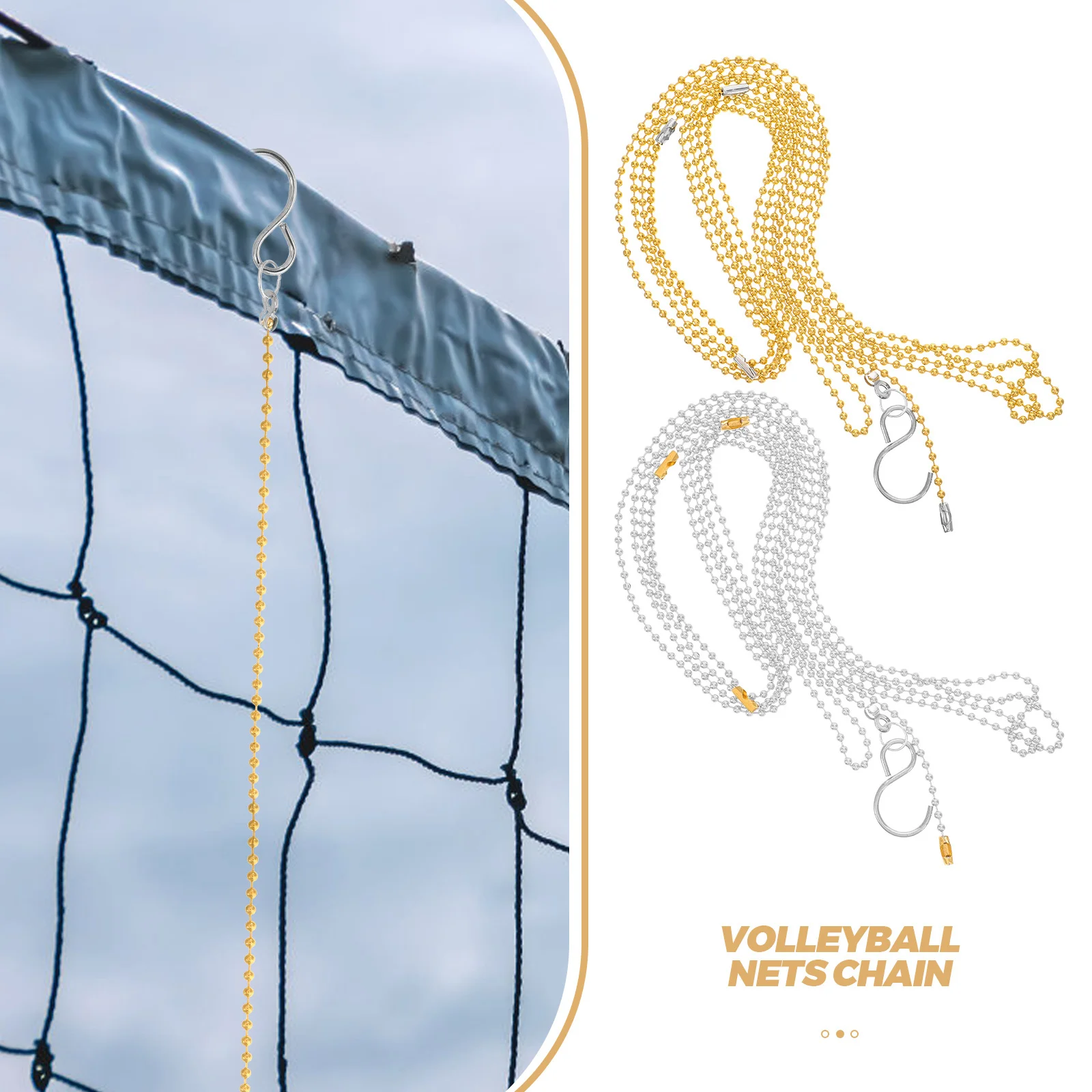 2Pcs Volleyball Net Measure Equipment Precise Height Measurement Portable Durable Copper Volleyball Referee Equipment