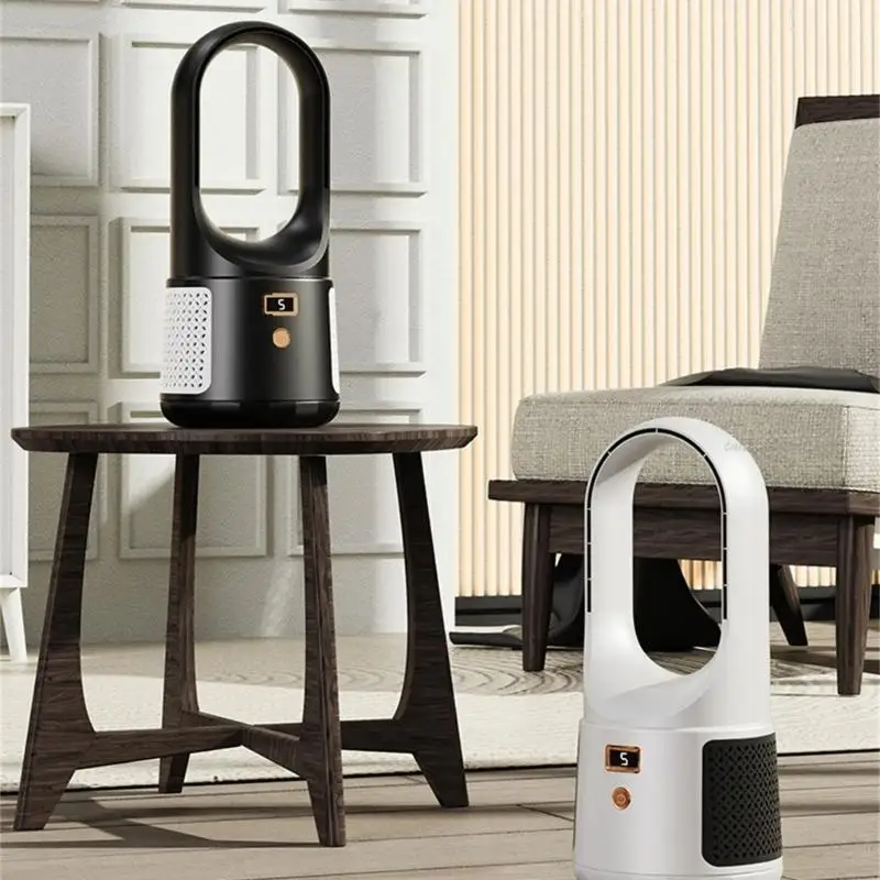 27rb fã portátil sem lâmina com 6 velocidades desktop recarregável fã ar resfriadores ar silencioso fã para o casa