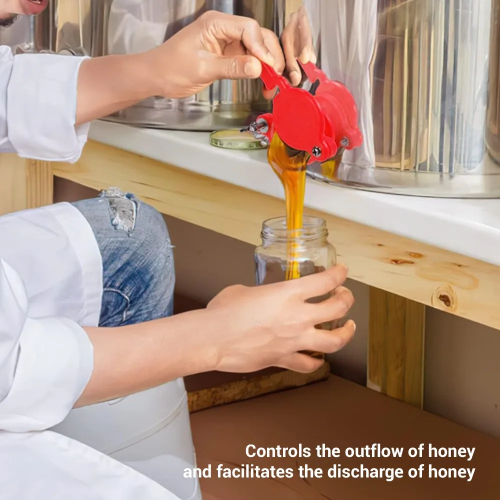 2pcs Bottom Outlet Honey Gate Plastic Leak Proof Design Honey Extractor Tap O Ring Seal Plastic Honey Valve For Beekeepers - view 5