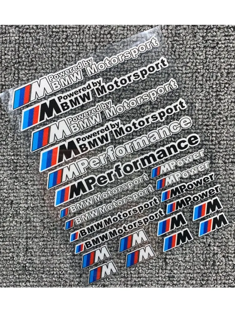 AliExpress BMW Car stickers logo Bike Helmet Decal Random Decoration Lables For Bmw M 50TH Power Performance E28 E30 E34 E36 E46 E60 E90 F84