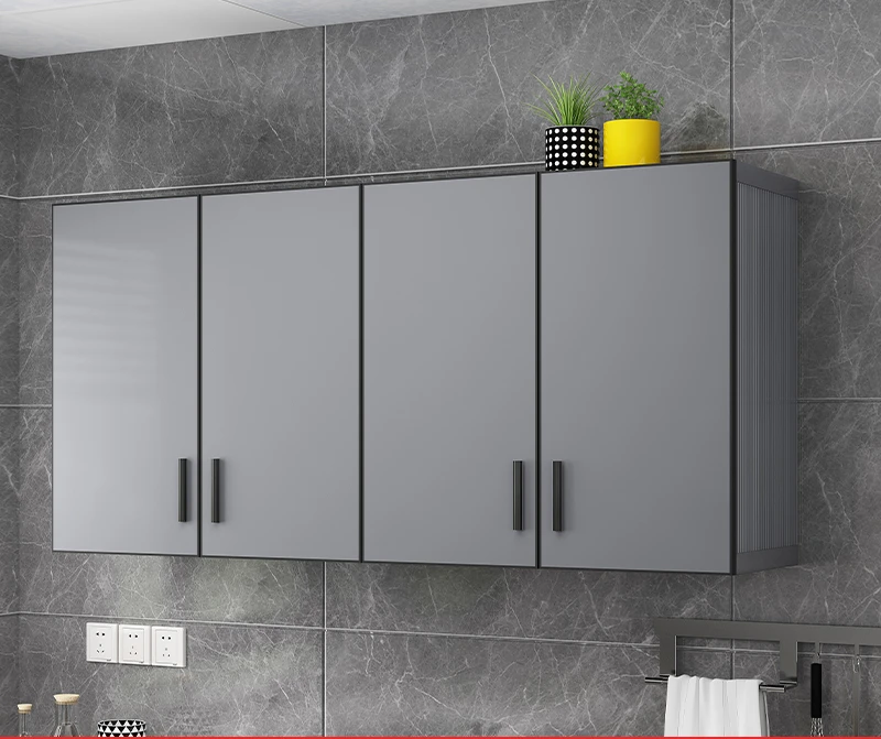

Aluminum alloy bathroom bathroom storage cabinet locker kitchen hanging cabinet