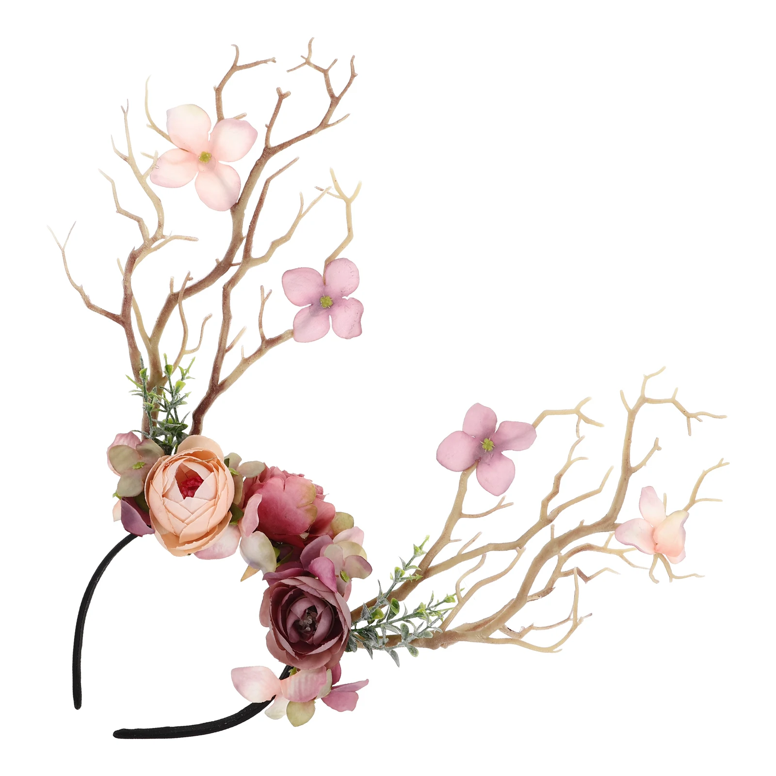 Creatieve boomtak elanden haarband kerst hoofddeksels feestelijke feestaccessoire kerst haar hoepel vakantiedecoratie