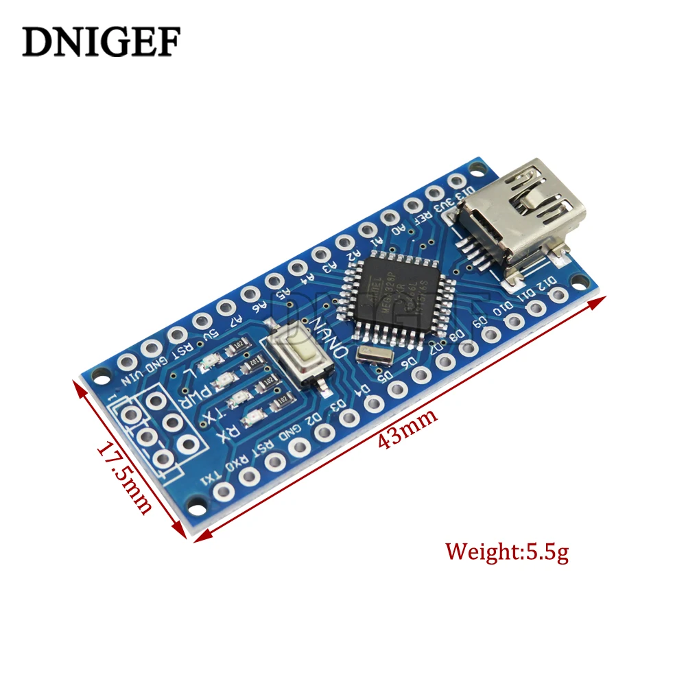 NANO No Welding 3.0 and NANO Simple Expansion Board Blue Controller for Arduino CH340 USB Driver 16Mhz Nano v3.0 ATMEGA328P/168