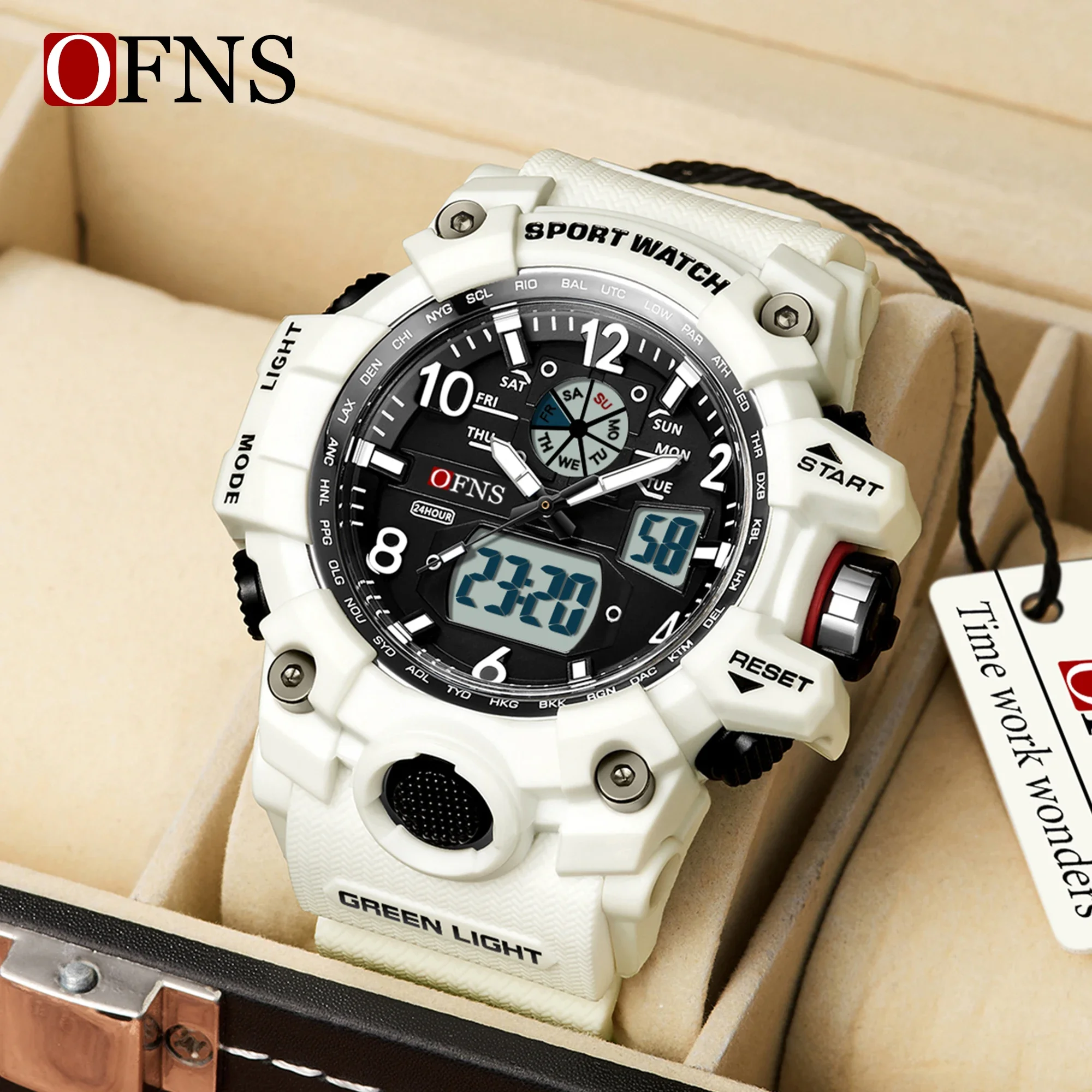 

OFNS Brand 3169 Leisure Men's Watch Luxury Brand Men's Watch Waterproof Digital Quartz Watch Suitable for Men's Reno Masculino