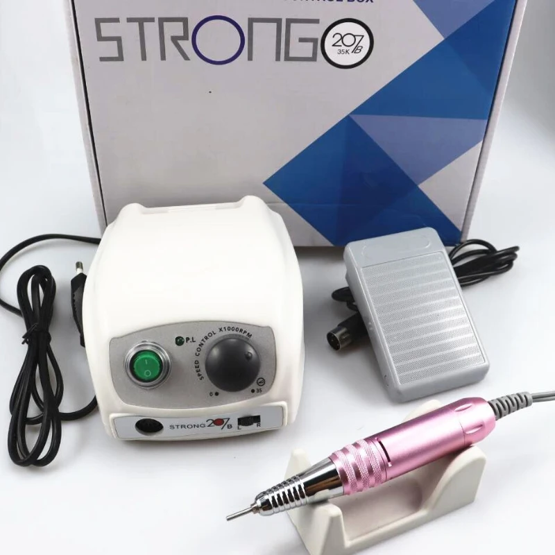 Strong 207B-máquina pulidora eléctrica para uñas, herramienta para manicura y pedicura, 65W, SUMINISTROS DE MANICURA