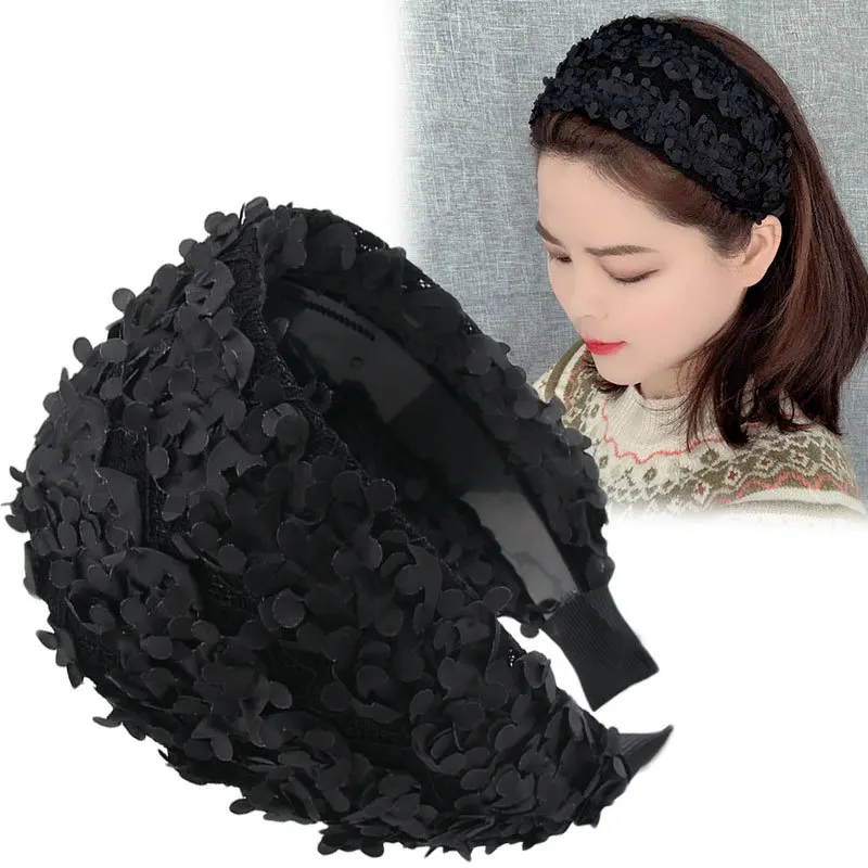 Women's Wide Brim Hair Band Toothed Non-Slip Hairpin Cover Gray Hair Washing Face Hair Band Mother Hair Accessories Headbands