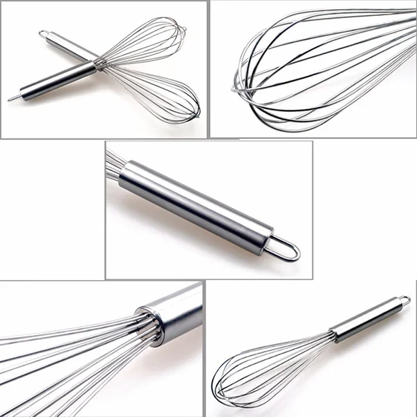 

3Pcs Balloon Whisk Stainless Steel Egg Frother Kitchen Beater Blender for Beating Whisking Mixing Cream Balloon Wire Whisk