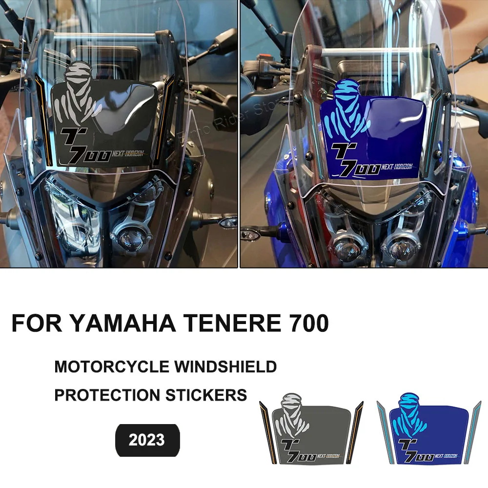 Tenere 700 3D Motorcycle Gel Sticker Windshield Fairing Protector Waterproof Anti-Scratch for Yamaha Tenere 700 2023