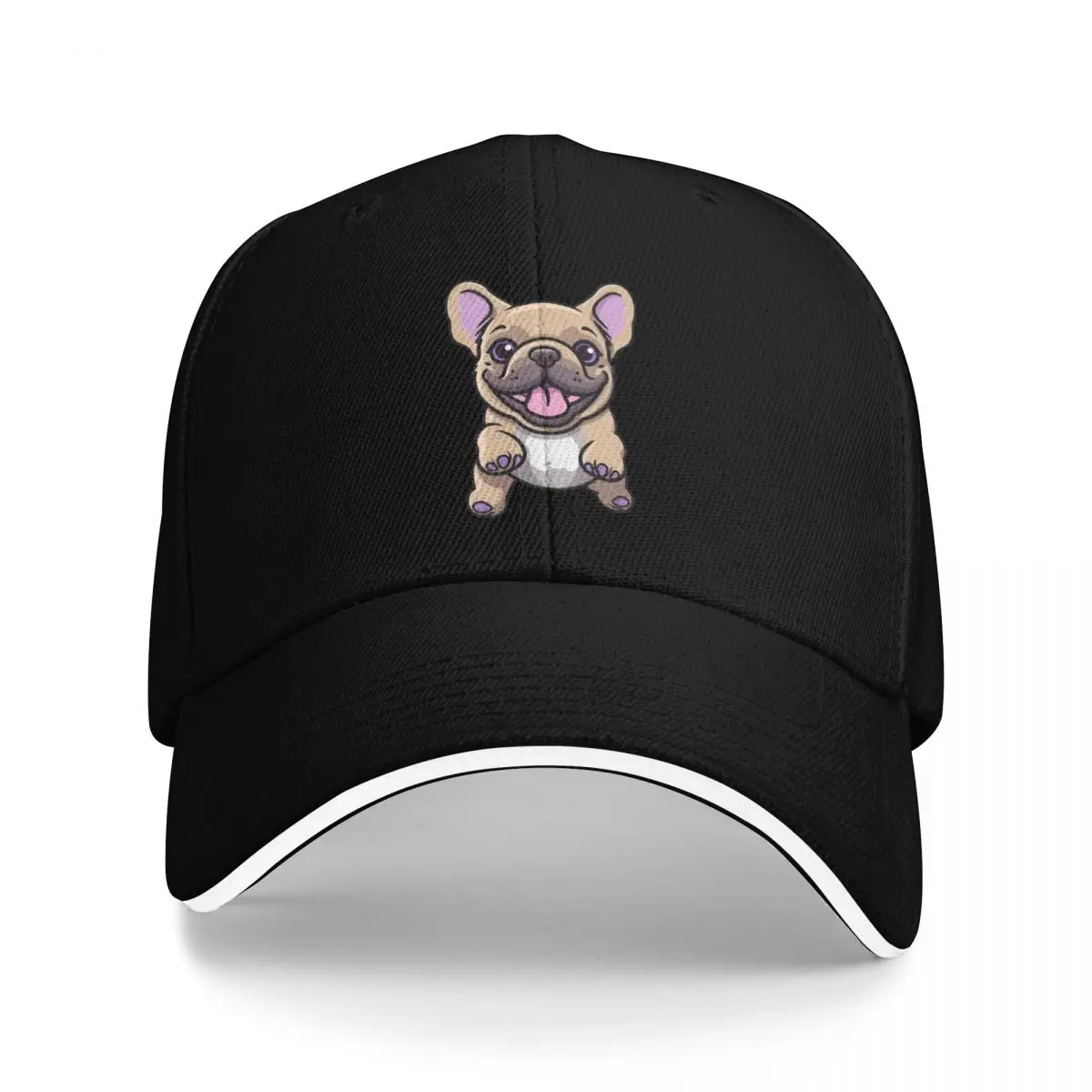 

Lilac French Bulldog Baseball Cap tactical cap Sunhat Women Men's