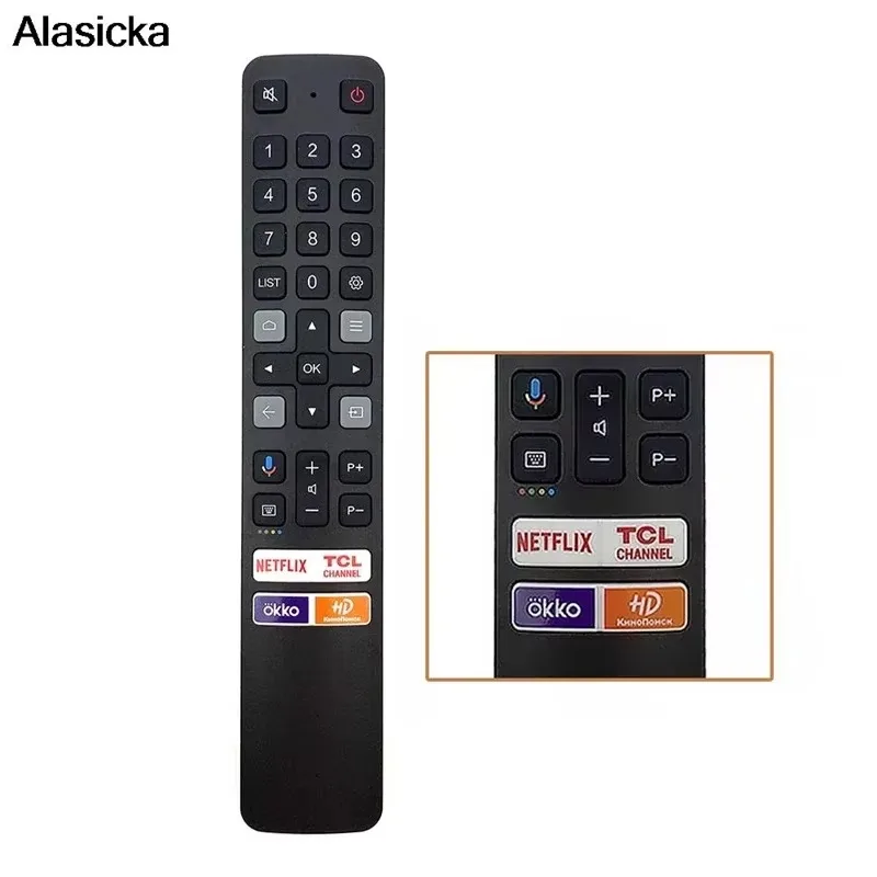 New Voice Remote Control RC901V for TCL Replaced Smart TV Remote Control RC901V FMR1 FMR5 FMR7 FMRD with Voice Function