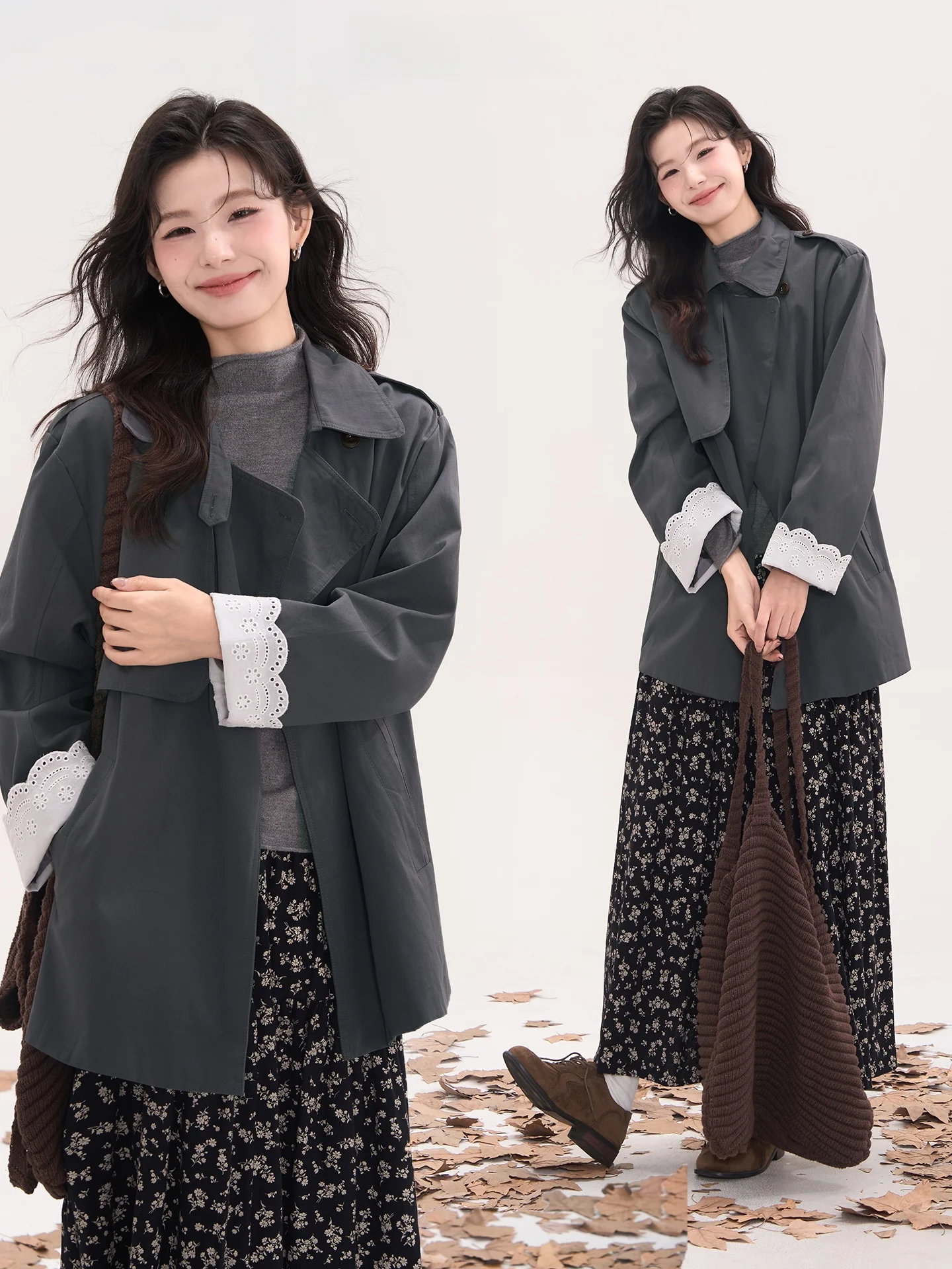 

Свободная комфортная осенняя ветровка в корейском стиле, ленивый дизайн, эффект «волосы-воздух», нежный бриз, верхняя одежда Jaet