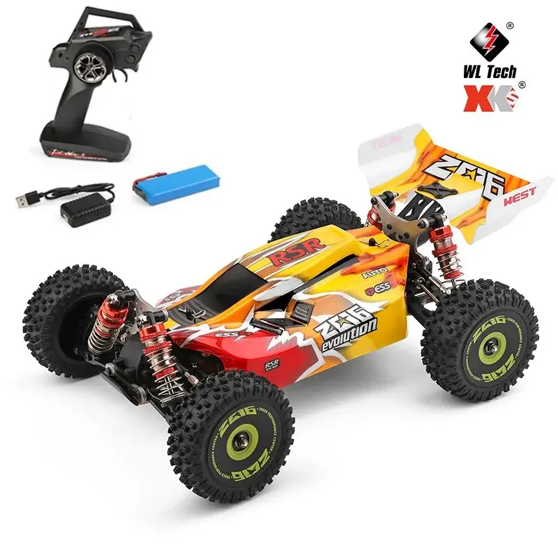 WLtoys 144010 75KM/H RC Car 144010 WLtoys Brushless High Speed Off-Road Remote Control Drift Toys Metal Chassis fast Racing CAR