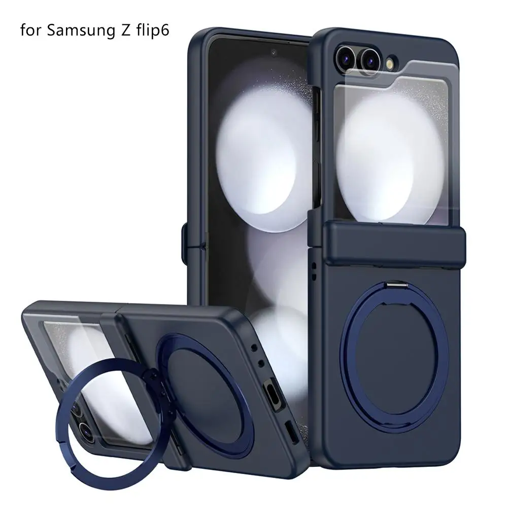 เคสป้องกันโทรศัพท์มือถือแบบแม่เหล็กสำหรับซัมซุง Flip6แพคเกจเต็มรูปแบบป้องกันการตกรองรับ R0U6ชาร์จไร้สาย